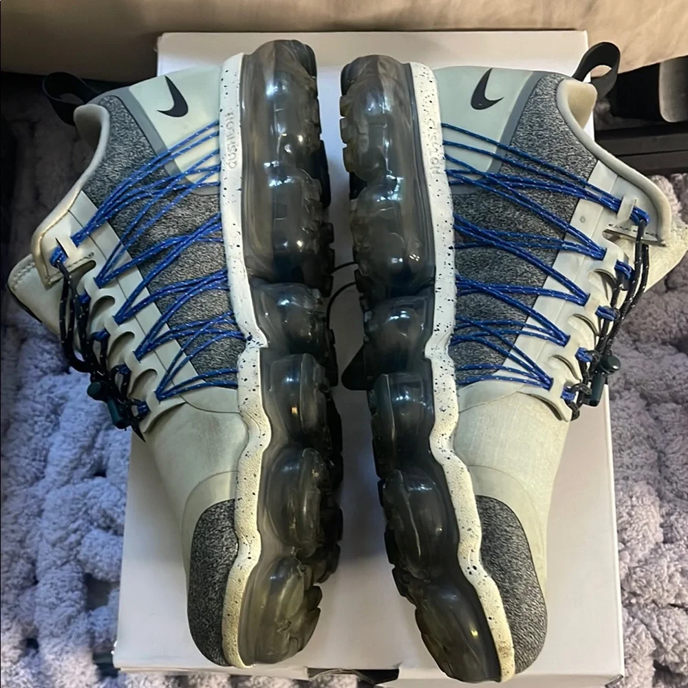 3 SEAKER BUNDLE 
Nike Gray and Blue VaporMax, White Van & Blue & white Nikes - Picture 2 of 9